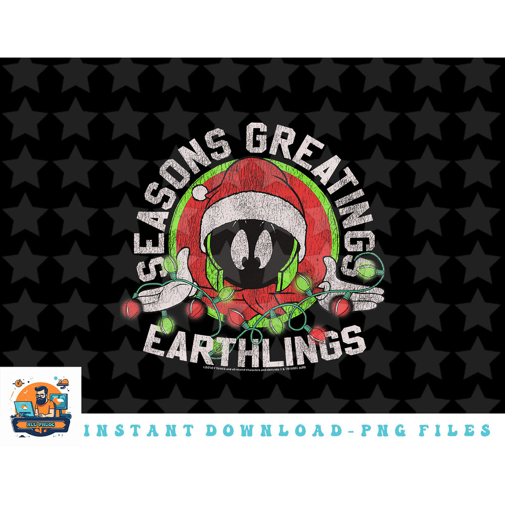 Looney Tunes Christmas Marvin Seasons Greetings Earthlings png, sublimation, digital download.jpg