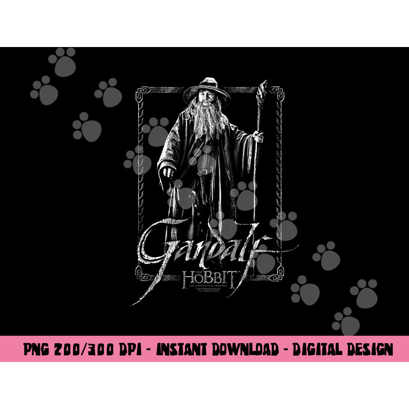 Hobbit Gandalf Stare png, sublimation .jpg