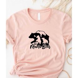 Mama Bear Shirt with Cute Baby Bear Shirt, Mama Bear Gift, Animal Naturel Lover Shirt, Cute Mama Bear Shirt, Mom Life Sh