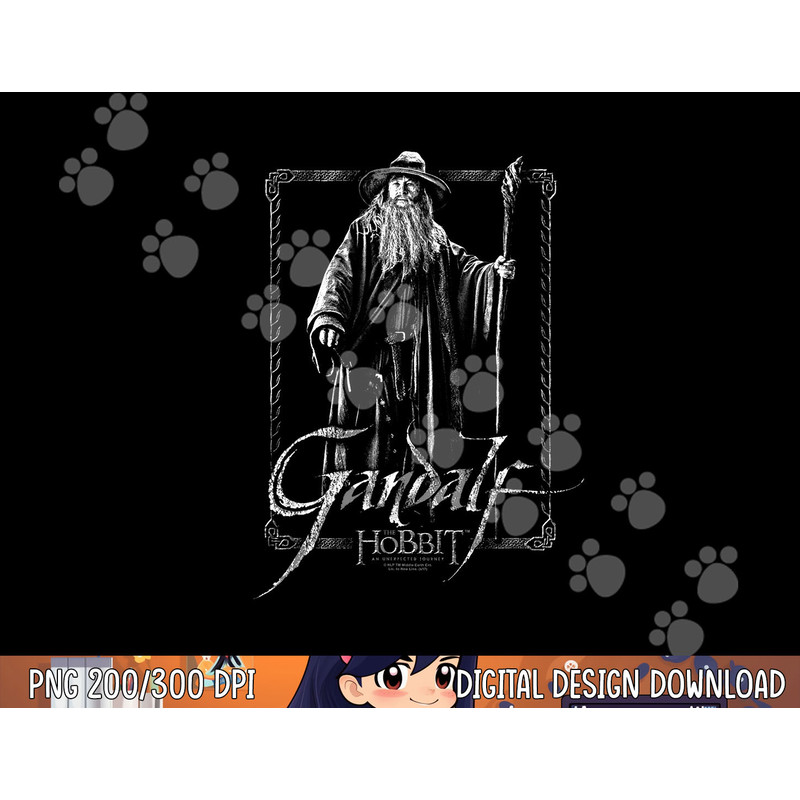 Hobbit Gandalf Stare png, sublimation .jpg