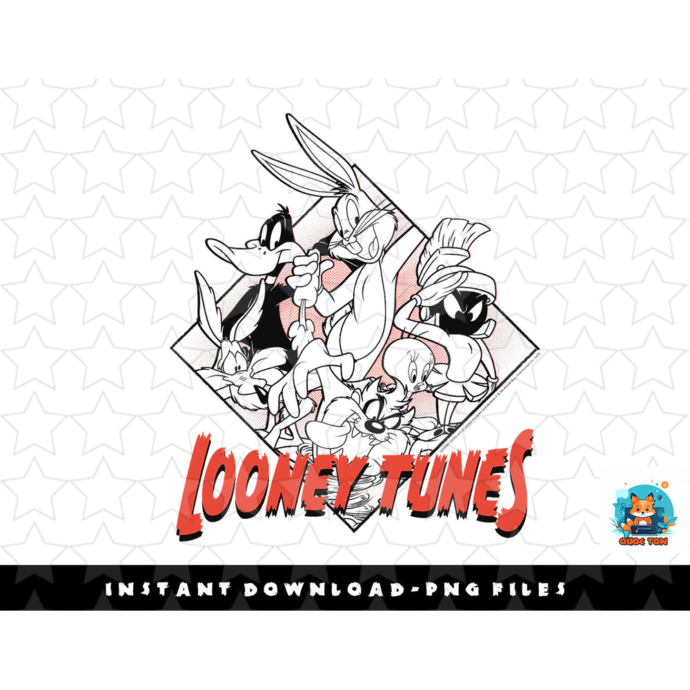 Looney Tunes Group Shot Diamond Portrait png, sublimation, digital download.jpg