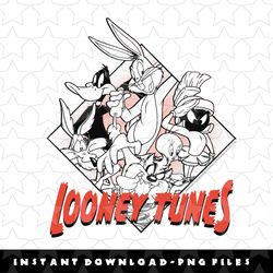 looney tunes group shot diamond portrait png, sublimation, digital download