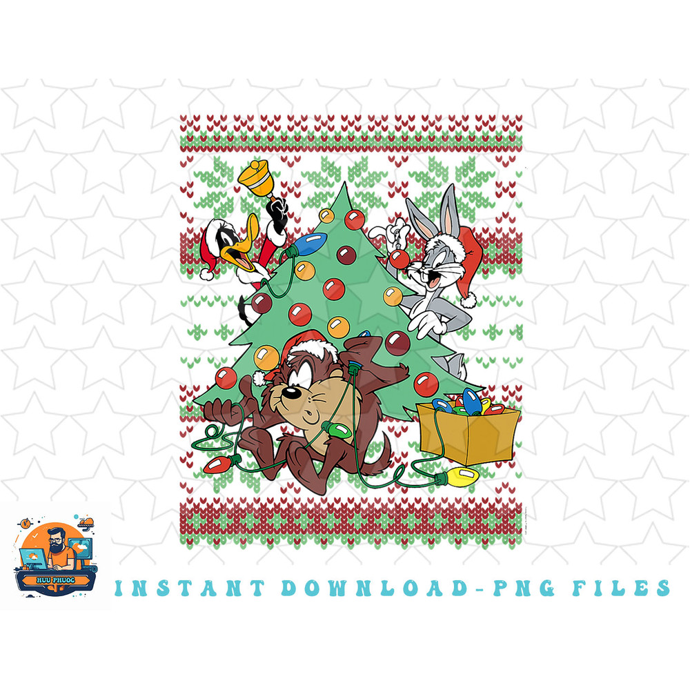 Looney Tunes Christmas png, sublimation, digital download.jpg