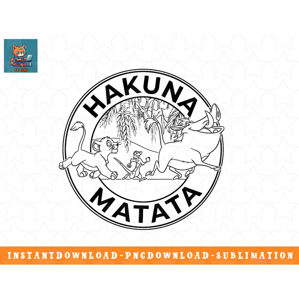 Disney The Lion King Hakuna Matata Friendship Circle png, sublimation, digital download.jpg