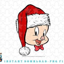 looney tunes christmas porky pig big face png, sublimation, digital download