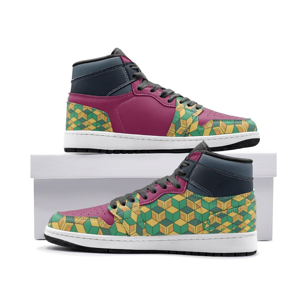 Giyu Tomioka Demon Slayer JD1 Shoes, Giyu Tomioka Demon Slayer Jordan 1 Shoes, Giyu Tomioka Demon Slayer Shoes Sneaker