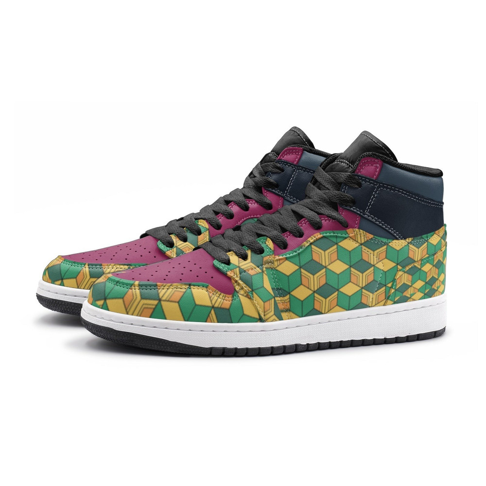 Giyu Tomioka Demon Slayer JD1 Shoes, Giyu Tomioka Demon Slayer Jordan 1 Shoes, Giyu Tomioka Demon Slayer Shoes Sneaker