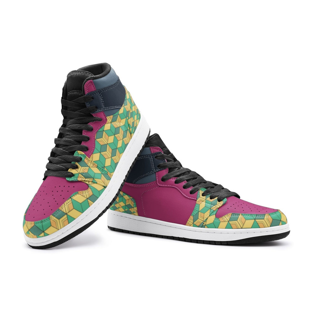 Giyu Tomioka Demon Slayer JD1 Shoes, Giyu Tomioka Demon Slayer Jordan 1 Shoes, Giyu Tomioka Demon Slayer Shoes Sneaker