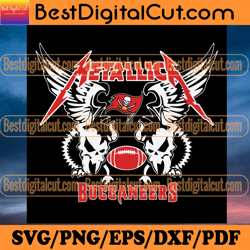 metallica buccaneers svg, sport svg, football svg,