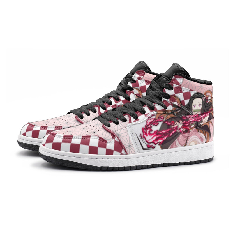 Nezuko Demon Slayer JD1 Shoes, Nezuko Demon Slayer Jordan 1 Shoes, Nezuko Demon Slayer Shoes Sneaker