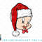 Looney Tunes Christmas Porky Pig Santa Hat Portrait png, sublimation, digital download.jpg
