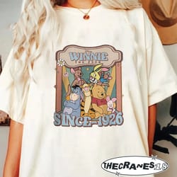 vintage winnie the pooh shirt, retro pooh and co est 1926, pooh bear and friends, walt disney world, disney trip shirt