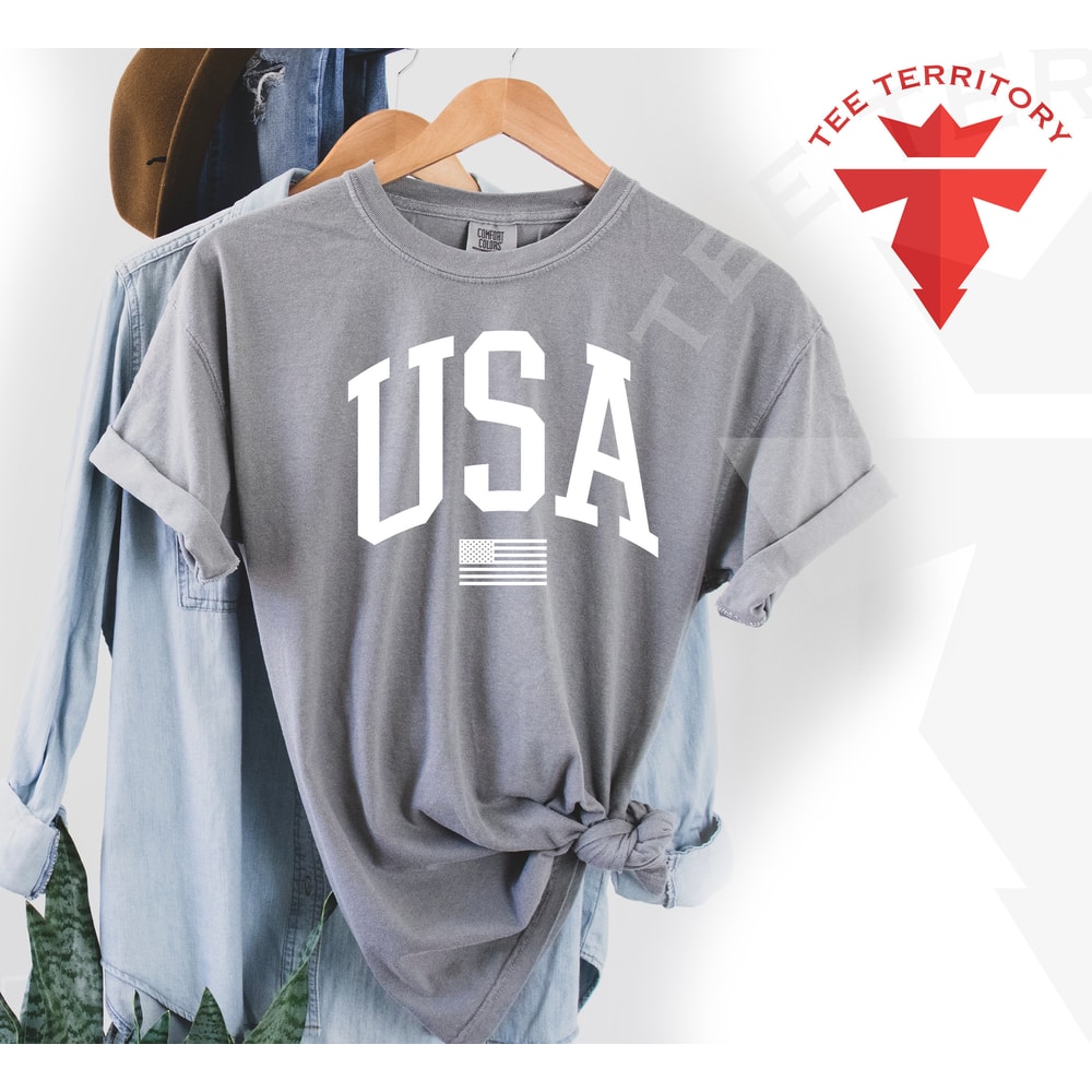 Comfort Colors USA Tshirt, 4 of July Tshirt, USA Flag Tshirt, USA Shirt for 4of July, Independent Day Shirt, Big Letter Usa Shirt, Retro Usa - 4.jpg