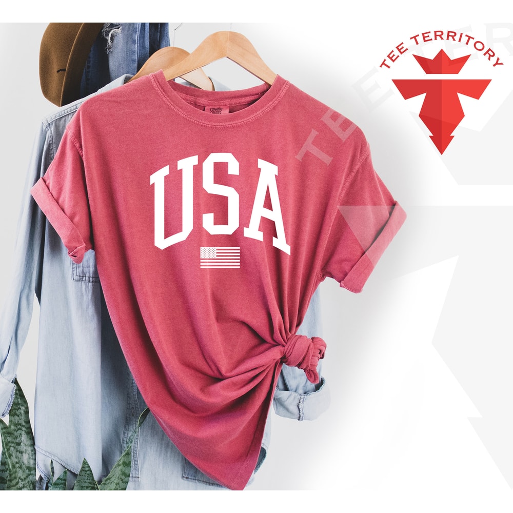 Comfort Colors USA Tshirt, 4 of July Tshirt, USA Flag Tshirt, USA Shirt for 4of July, Independent Day Shirt, Big Letter Usa Shirt, Retro Usa - 5.jpg