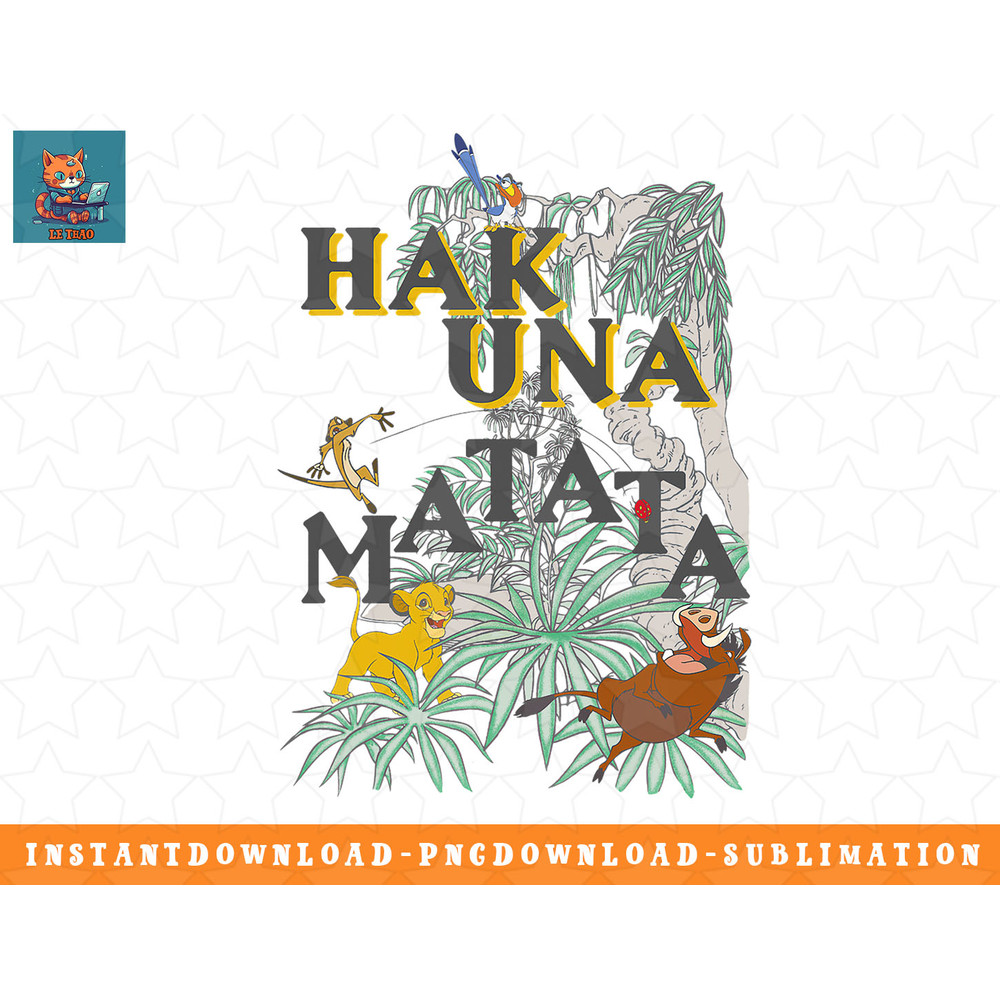 Disney The Lion King Hakuna Matata Mashup png, sublimation, digital download.jpg