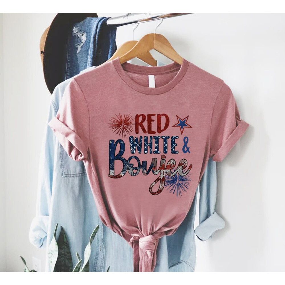Red White and Boujee TShirt,Gift For American,Groovy 4th of July Shirt,Independence Day Gift,Patriotic Shirt,USA Flag Tee,Memorial Day Shirt - 3.jpg