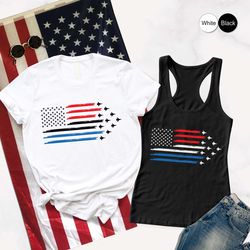 red white blue air force flyover shirt, 4th of july air force flyover blue white red t shirt, 4th of july freedom, indep