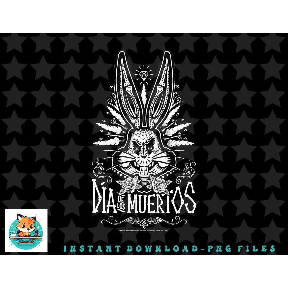 Looney Tunes Dia De Los Muertos Bugs Bunny Big Face png, sublimation, digital download.jpg