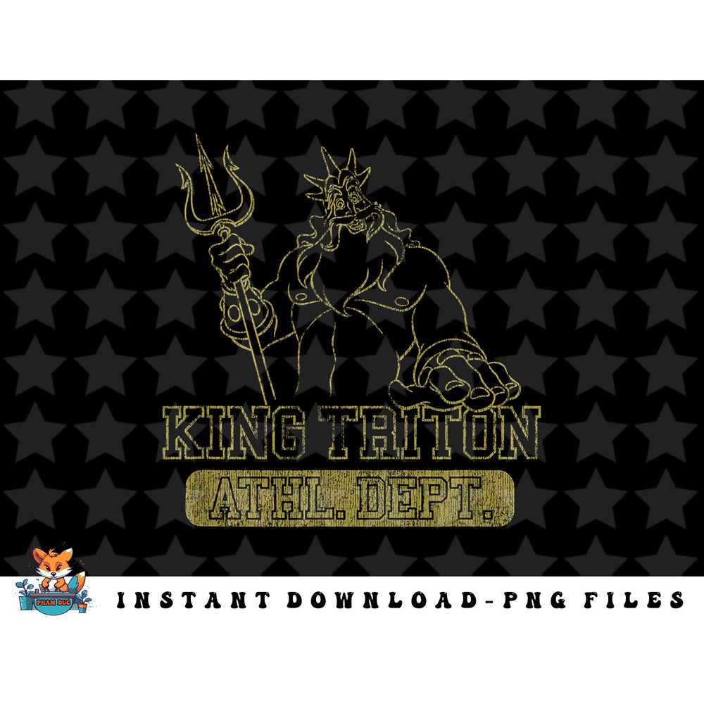 Disney The Little Mermaid King Triton Athletic Department png, sublimation, digital download.jpg