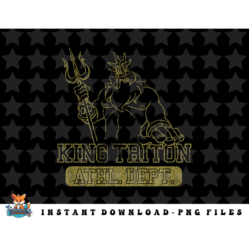 Disney The Little Mermaid King Triton Athletic Department png, sublimation, digital download.jpg
