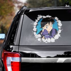 inuyasha sticker, inuyasha decal for car, miroku decal, anime decal, anime sticker, manga decal