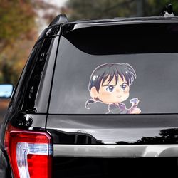inuyasha decal for car, inuyasha sticker, miroku decal, anime decal, manga decal, anime sticker