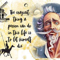 digital greeting card with the don quixote.