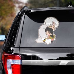 inuyasha decal for car, inuyasha sticker, anime decal, anime sticker, manga decal, sesshomaru decal