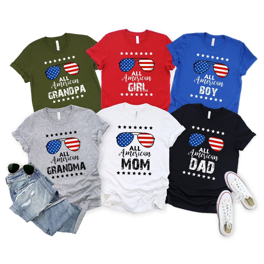 4th Of July Family Matching Party Shirt, American Family Shirt, 4th Of July Crew Shirt, Funny Fourth Of July Shirt, Patriotic Family Shirt - 1.jpg