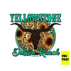 bullskull yellowstone dutton ranch png, yellowstone png, dutton ranch png, leaopard png, png digital file
