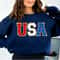Chenille Patch 4th of July Shirt for Women, Glitter USA Shirt, Fourth of July 4th Mommy and Me Outfits Toddler - 7.jpg