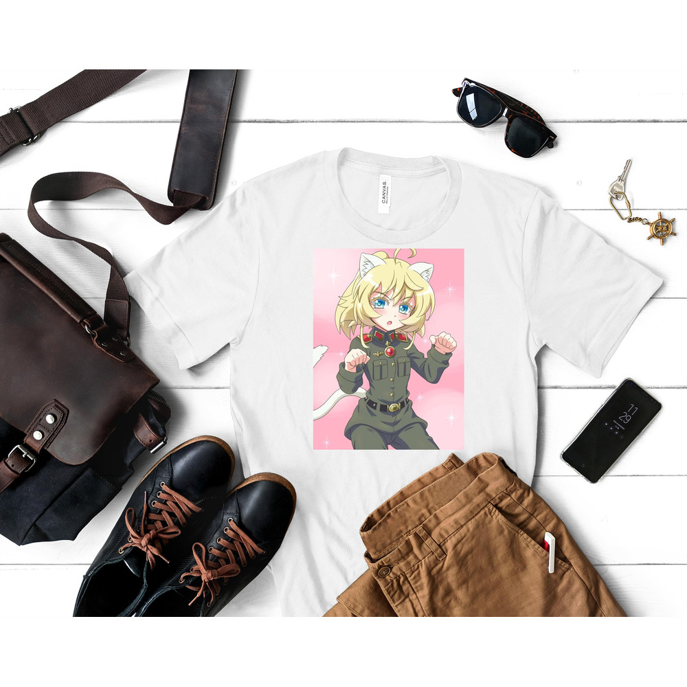 Tanya Degurechaff - Youjo Senki Essential T-Shirt 27_White_White.jpg