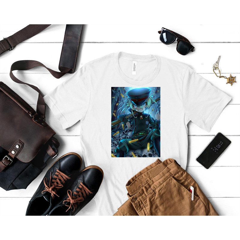 Tanya Degurechaff - Youjo Senki Essential T-Shirt 35_White_White.jpg