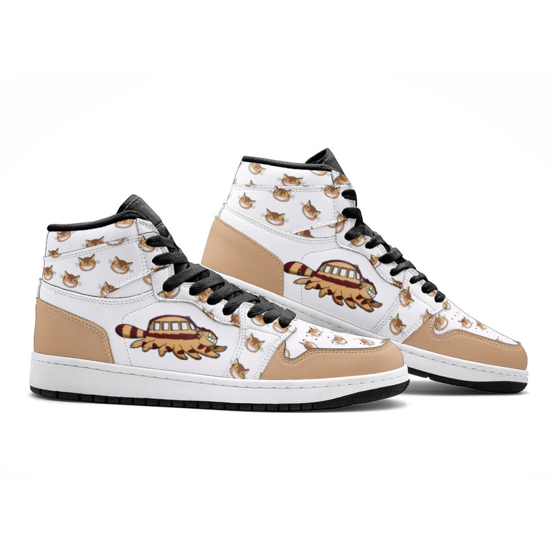 Running Cat Bus My Neighbor Totoro JD1 Shoes, Running Cat Bus My Neighbor Totoro Jordan 1 Shoes, Running Cat Bus Shoes