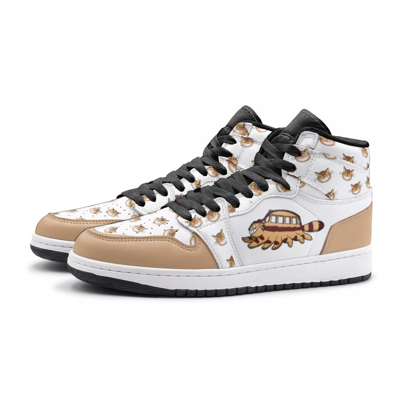 Running Cat Bus My Neighbor Totoro JD1 Shoes, Running Cat Bus My Neighbor Totoro Jordan 1 Shoes, Running Cat Bus Shoes