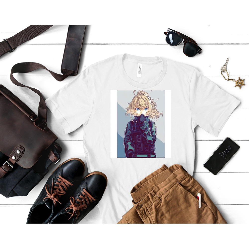 Youjo SenkiSaga of Tanya the Evil - Tanya von Deugrechaff (Sketch) Classic T-Shirt 166_White_White.jpg