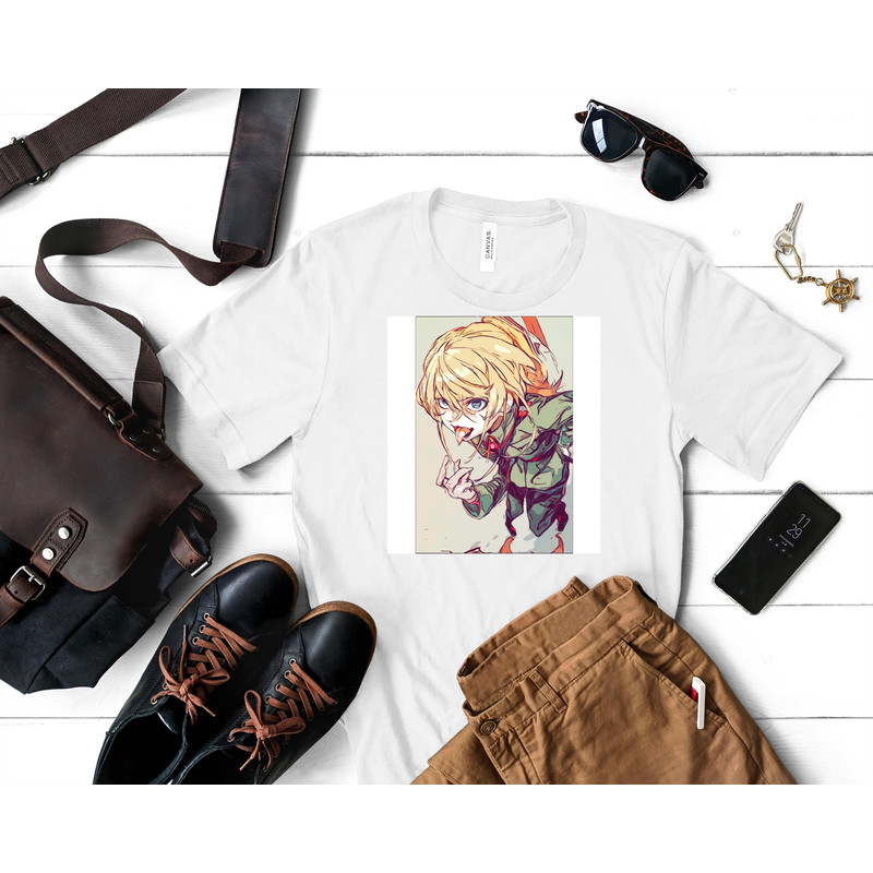 Youjo SenkiSaga of Tanya the Evil - Tanya von Deugrechaff (Sketch) Classic T-Shirt 168_White_White.jpg