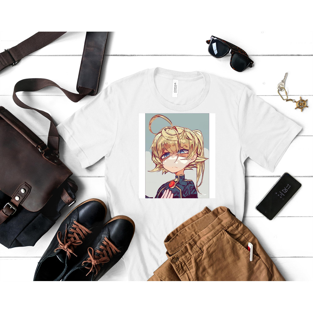 Youjo SenkiSaga of Tanya the Evil - Tanya von Deugrechaff (Sketch) Classic T-Shirt 220_White_White.jpg