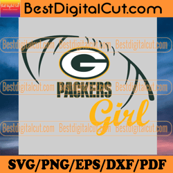 packers girl svg, sport svg, football teams svg, s