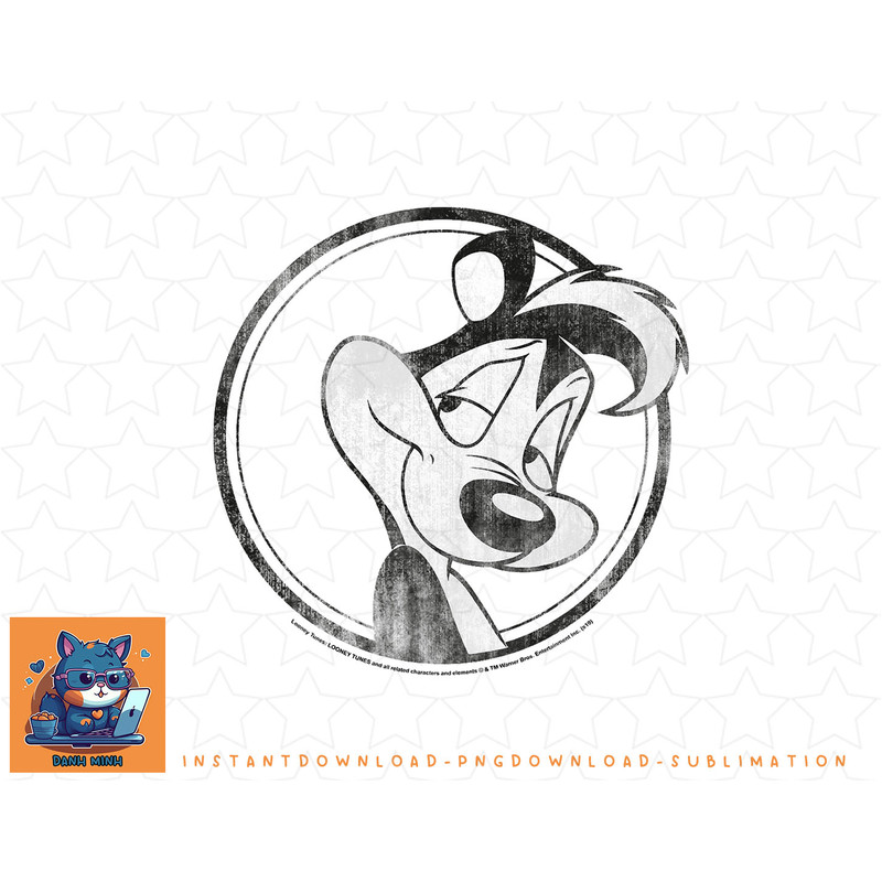 Looney Tunes Pepe Le Pew Simple Portrait png, sublimation, digital download.jpg