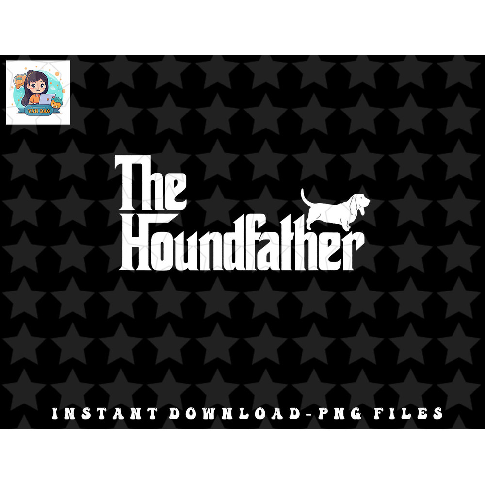 Mens Funny Basset Hound Father Dog Shirt The Houndfather png, sublimation, digital download.jpg