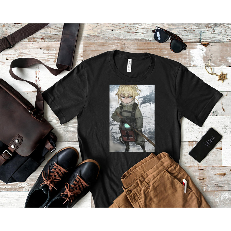 Baby Tanya Degurechaff - Poker Face - Youjo Senki Classic T-Shirt 3_Shirt_Black.jpg