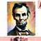 Lincoln Abraham American Painting 4th of July USA png, instant download.jpg