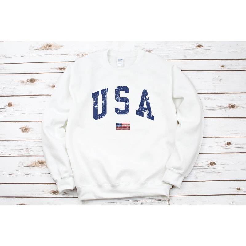 USA Distressed Shirt T-Shirt, 4th Of July Shirt, Patriotic Shirt, USA Shirt, America Shirt, Gift For Her, Cute USA Shirt - 9.jpg