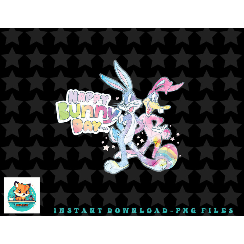 Looney Tunes Easter Bugs Bunny And Daffy Happy Bunny Day png, sublimation, digital download.jpg