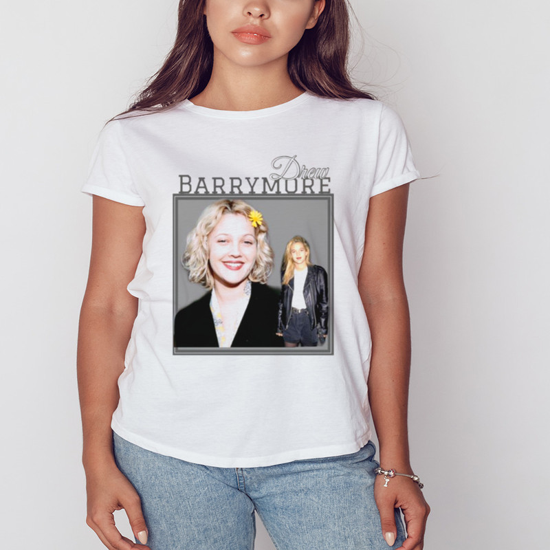 90s Actress Drew Barrymore Shirt, Unisex Clothing, Shirt For Men Women, Graphic Design, Unisex Shirt