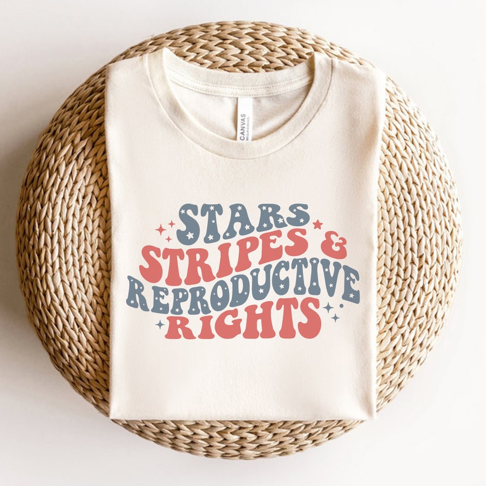 Women's July 4th T-shirt, Stars Stripes and Reproductive Rights Shirt, women's rights shirt, Pro-Choice Fourth of July, Patriotic Feminist - 2.jpg