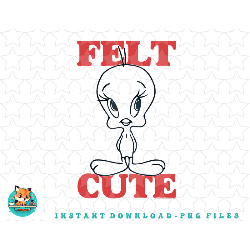 Looney Tunes Felt Cute png, sublimation, digital download.jpg