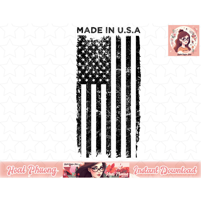 Made In USA American Flag Patriotic 4th Of July png, instant download.jpg