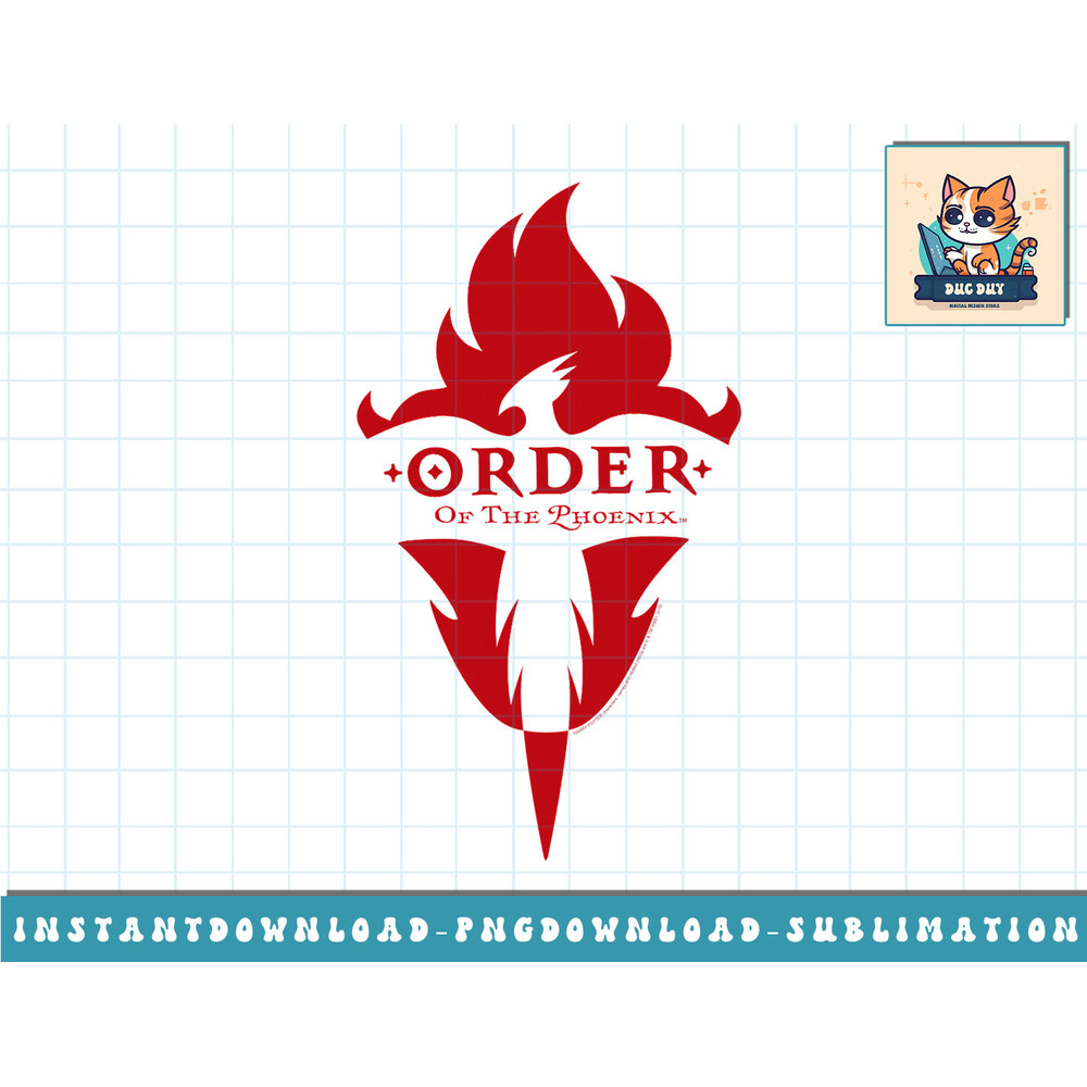 Harry Potter Order of The Phoenix Flame Logo png, sublimate, digital download.jpg